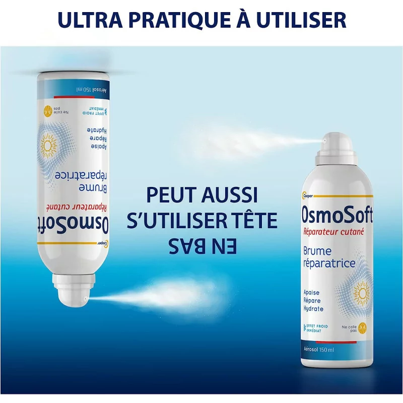 OSMO SOFT - Réparateur cutané - Brume réparatrice - Apaise, Répare et hydrate - Dès 3 ans - Aérosol - 150 ml