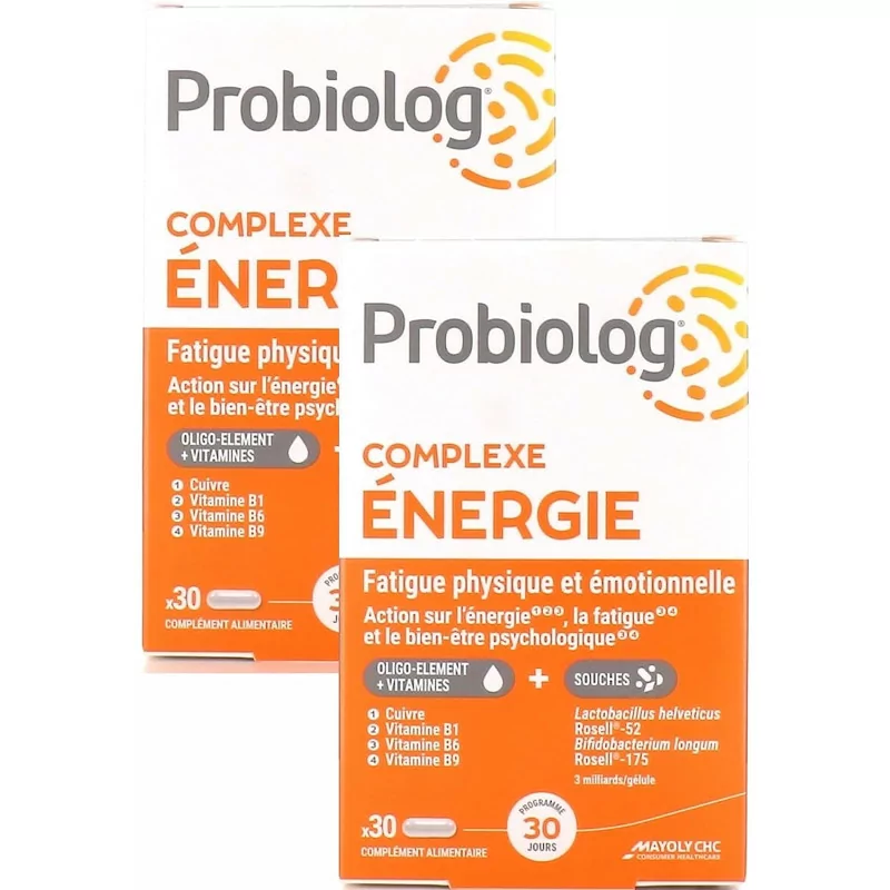 Mayoly Probiolog Complexe Énergie 30 Comprimés - Lot de boites (2)