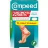 Compeed - 10 Pansements Ampoules Extrême Hydrocolloïdes - Format économique - Seconde Peau - Cicatrisation Rapide 6,8 x 4,2 c