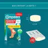 Compeed - 10 Pansements Ampoules Extrême Hydrocolloïdes - Format économique - Seconde Peau - Cicatrisation Rapide 6,8 x 4,2 c