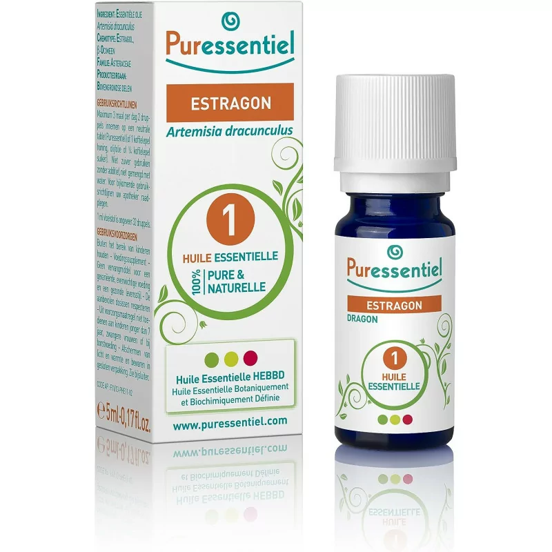 Puressentiel - Huile Essentielle Estragon - 100% Pure et Naturelle - HEBBD - 5 ml