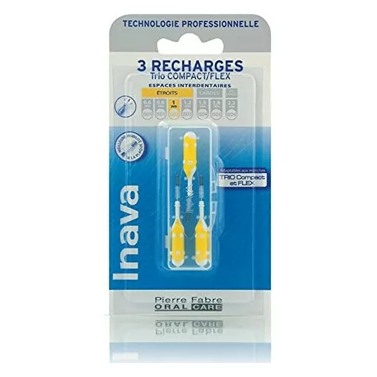 Inava Trio Brossettes 3 Recharges pour Trio Compact/Flex - ISO2 1 mm