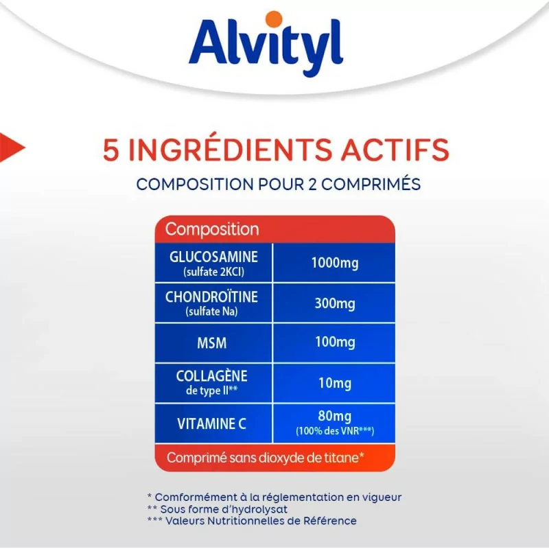 Alvityl Chondroflex - Lot de 3-5 éléments Essentiels - Mobilité Articulaire - 3x30 Jours de Prise