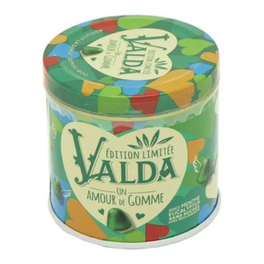 Valda Edition Limitée - Gommes Sans Sucres - Goût Menthe Eucalyptus - Adoucit la gorge* - 160 g