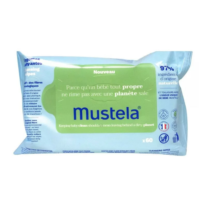 Mustela 60 lingettes nettoyantes